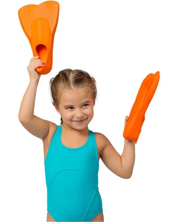 Aletas Cressi Mini Light Naranja | Seguras y Divertidas para Niños - Naranja - Image 5